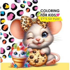 Kolorowanka 140x140 Myszka