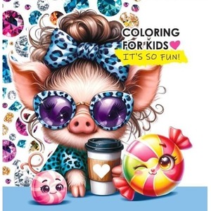 Kolorowanka 140x140 Świnka