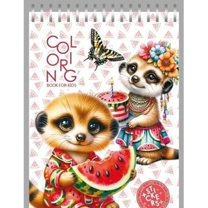 Kolorowanka 148x210 z naklejkami 26obrazków Suryka