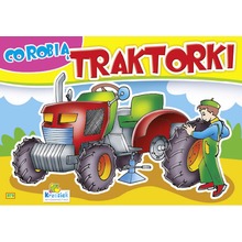 Kolorowanka. Co robią traktorki? - Traktor wymiana koła (A5, 16 str.)