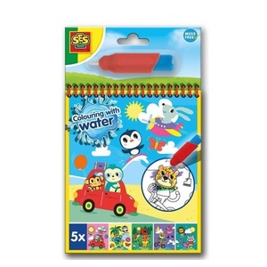 Kolorowanka wodna z pędzelkiem