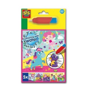 Kolorowanka wodna z pędzelkiem Fantasy