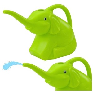 Konewka do podlewania plastikowa Słoń zielony