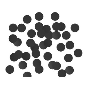 Konfetti foliowe B&C Kółeczka 2cm 250g czarne