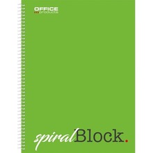 Kołonotatnik A4 Office Products w kratkę zielony