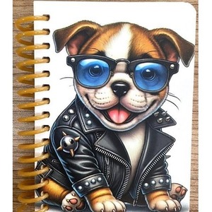 Kołonotatnik ozdobny A7/64K gładki Pies