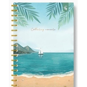 Kołonotatnik ozdobny B5/160K kratka Plaża