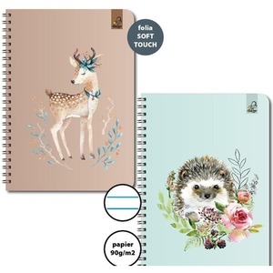 Kołozeszyt A5/50K linia 90g Jeleń Jeż (6szt)
