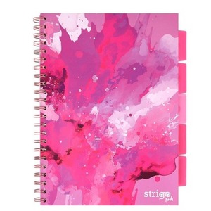 Kołozeszyt Pads A4/100K kratka Fusion różowy