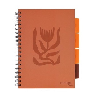 Kołozeszyt Pads B5/100K kratka Floral ceglany