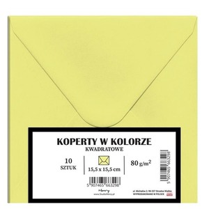 Koperty A5 blady żółty 10szt
