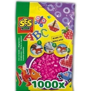 Koraliki do prasowanek - ciemny róż