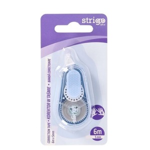 Korektor w taśmie 5mmx6m niebieski STRIGO