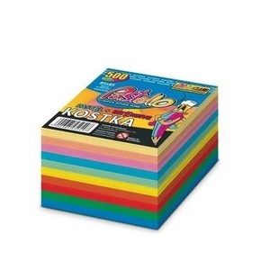 Kostka klejona 85x85mm 500 kartek kolorowa