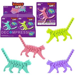 Kot ruchome segmenty 3d fidget 4 kolory