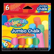Kreda Colorino Kids kolorowa jumbo 6 sztuk