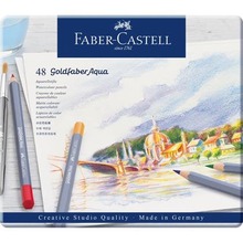 Kredki akwarelowe Goldfaber Aqua Faber-Castell 48 kolorów opakowanie metalowe