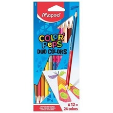 Kredki Colorpeps Duo 12=24 kolory MAPED