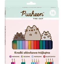 Kredki ołówkowe 18 kolorów Pusheen BAMBINO