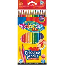 Kredki ołówkowe trójkątne Colorino Kids 12 kolorów