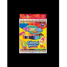 Kredki ołówkowe trójkątne dwukolorowe Colorino Kids 36 kolorów/18 sztuk