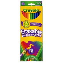 Kredki ołówkowe z gumką ścieralne Crayola 10 kolorów
