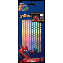 Kredki Spiderman 12 kolorów + gumka + temperówka MV15958
