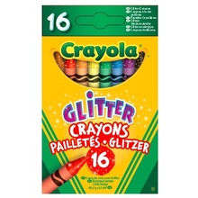 Kredki świecowe brokatowe Crayola 16 kolorów
