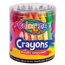 Kredki świecowe jumbo Colorino Kids wiaderko 48 sztuk 24 kolorów