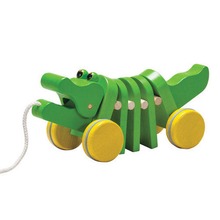 Krokodyl do ciągnięcia zabawki drewniane