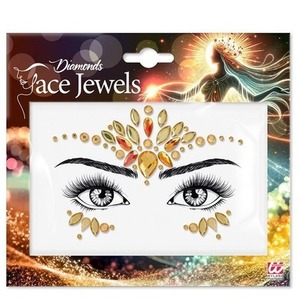 Kryształki na twarz - Żółte diamenty