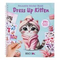 Książeczka z naklejkami wielokrotnego użytku Dress Up Kitten A002649