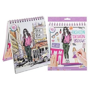 Książka do projektowania mody z naklejkami