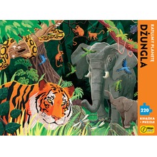 Książka i puzzle Ratujmy planetę Dżungla 220 elementów