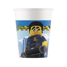 Kubeczki papierowe Lego City 200ml 8szt