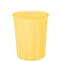 Kubeczki plastikowe Falbanka, żółty 220 ml 4 szt