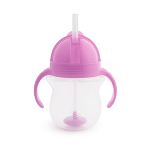 Kubek Munchkin niekapek ze słomką 207ml fioletowy