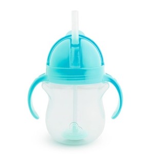 Kubek Munchkin niekapek ze słomką 207ml niebieski