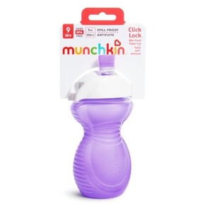 Kubek treningowy z ustnikiem odpornym na gryzienie Munchkin 237ml fioletowy