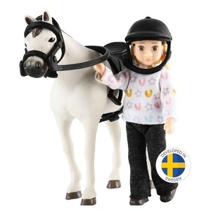 Lalka dżokejka zestaw z koniem