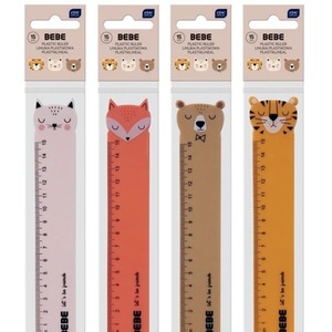 Linijka plastikowa 15cm Bebe Friends mix