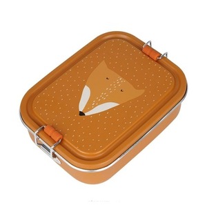 Lunch box stalowy mały Lis
