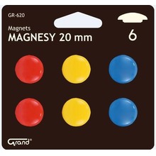 Magnesy 20mm blister 6szt GRAND