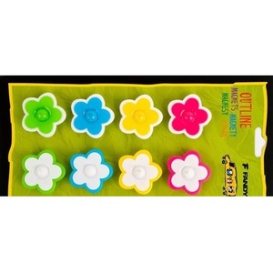 Magnesy Outline kwiaty 8szt