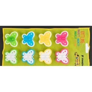 Magnesy Outline motyle 8szt