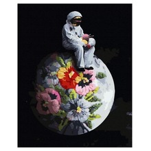 Malowanie po numerach - Astronauta na Księżycu