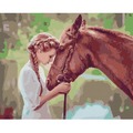 Malowanie po numerach Dziewczyna z koniem