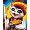 Malowanie po numerach Kotek Artysta