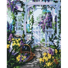Malowanie po numerach - Lawendowy ogródek 40x50cm