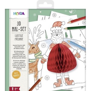 Malowanka 3D - Zimowe zabawy